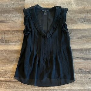 Marc by Marc Jacob flutter sleeve sheer tank